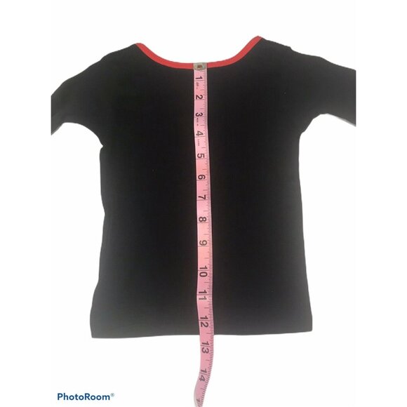 Disney Junior Toddler Size 2T PJ Top 1 Piece No Bottom Minnie Black Red New - Picture 12 of 12